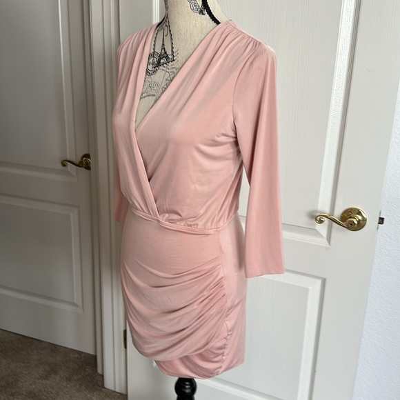 Lovers and Friends LOVE HAPPY DRESS, Pink Mauve, Revolve Bodycon Mini, small - Picture 8 of 14